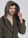 Loungeable Mens Fleece Lined Waffle Dressing Gown