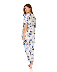 La Marquise Womens 'Berry & Blue' Short Sleeve Pyjamas