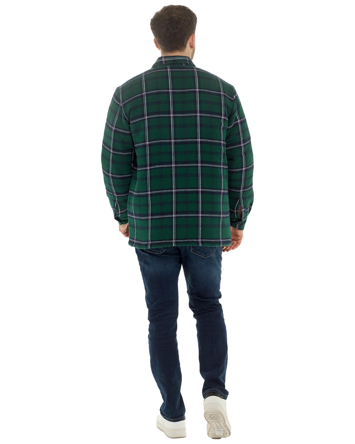 Storm Ridge Mens Quilt Lined Check Jacket