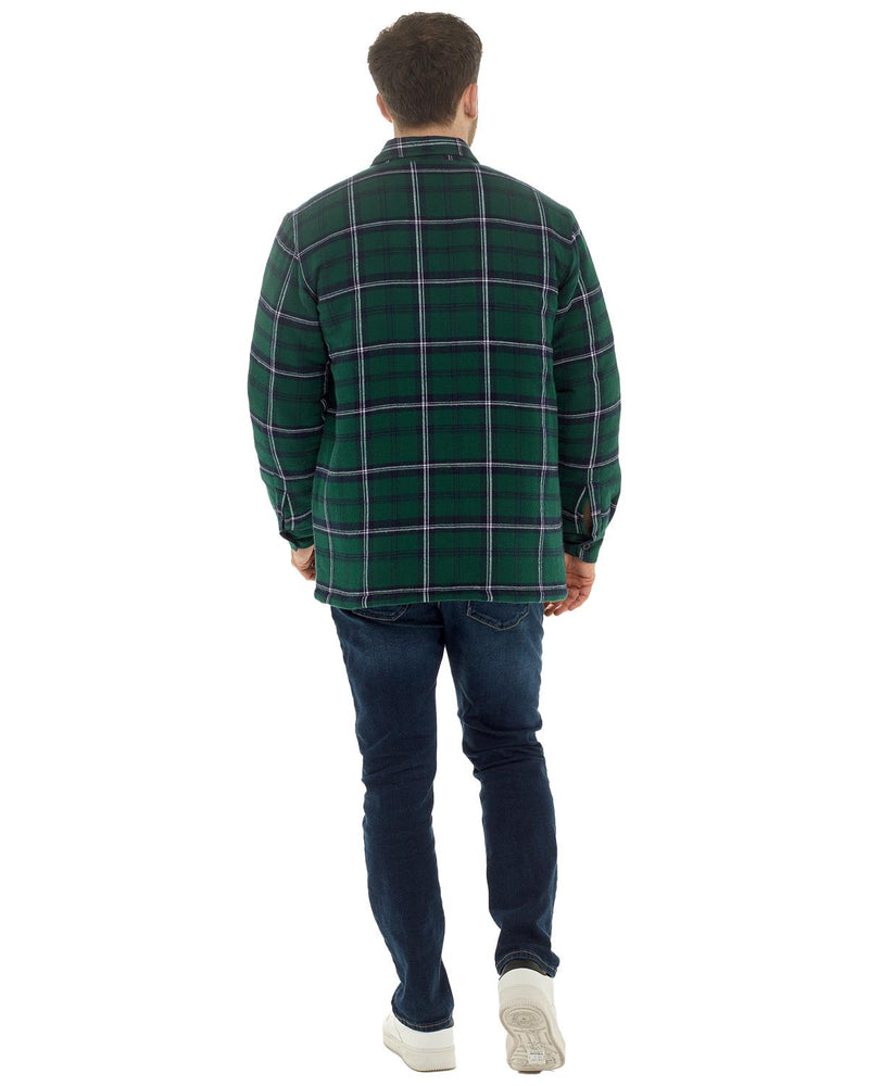 Storm Ridge Mens Quilt Lined Check Jacket