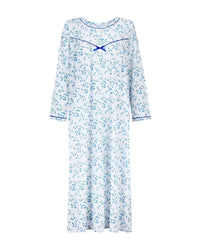 La Marquise Womens 'Moonlit Tulip' 50" Long Sleeve Jersey Nightie
