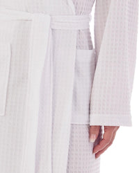 Slenderella Womens Shawl Collar Waffle Dressing Gown