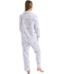 Marlon Womens Floral Bouqeut Wincey Button Pyjamas