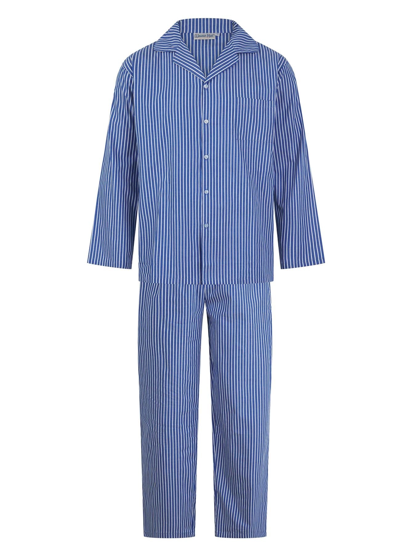 Walker Reid Mens Stripe Button Down Pyjamas