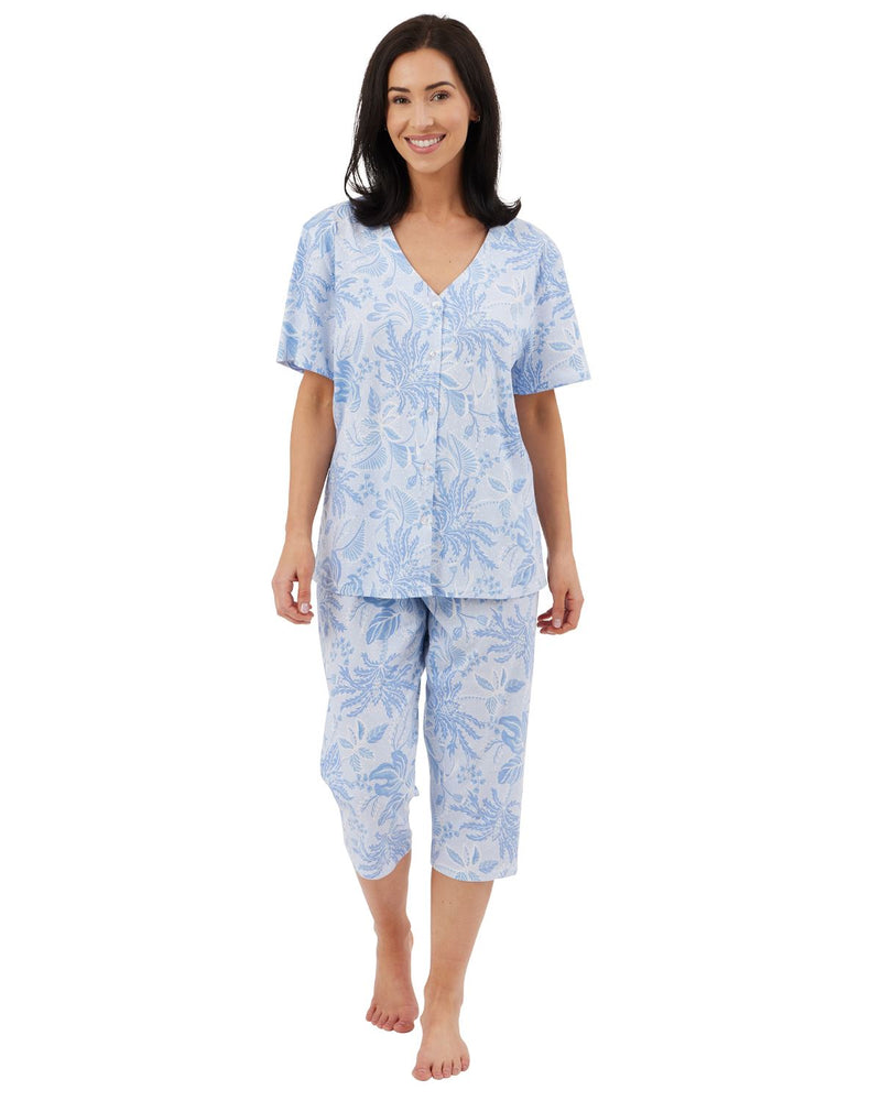 Indigo Sky Womens Lucia Cropped Pyjamas