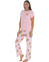 Forever Dreaming Womens Short Sleeve Tee & Long Cotton Pyjamas