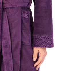 Slenderella Womens 46" Mini Waffle Dressing Gown