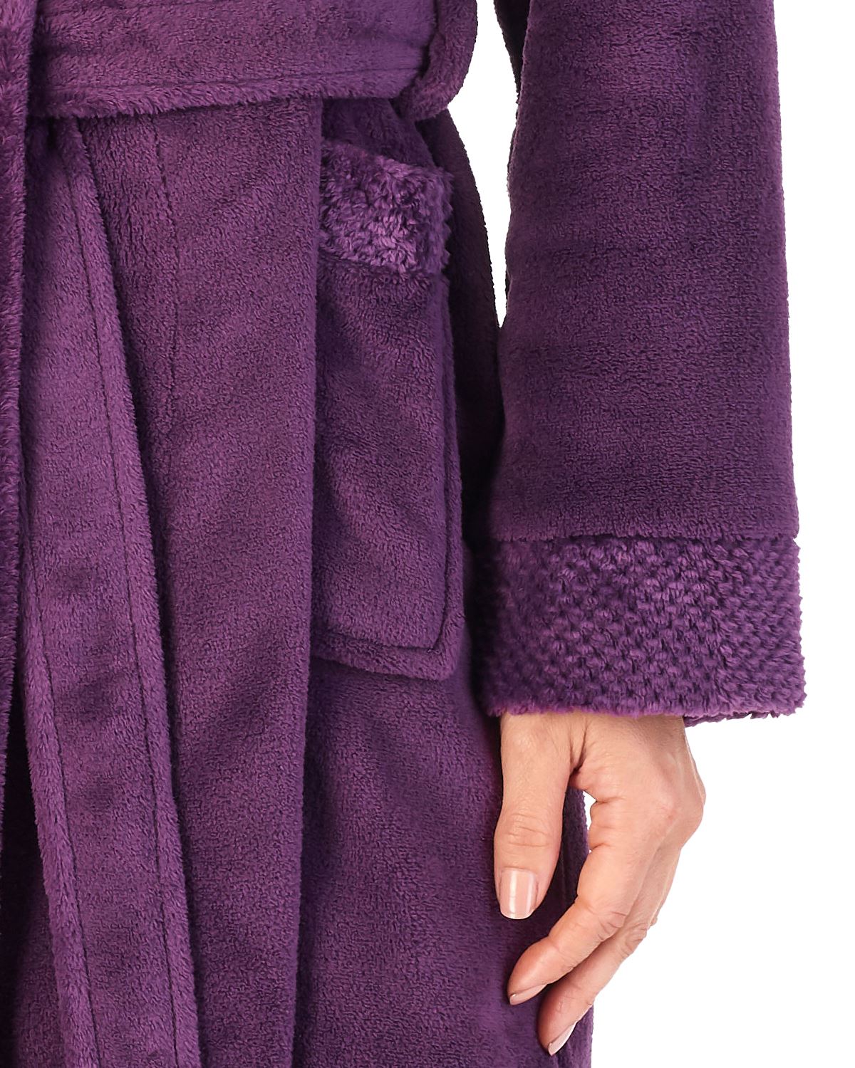 Slenderella Womens 46" Mini Waffle Dressing Gown