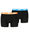 Puma Mens 2 Pack Everyday Cotton Stretch Boxers with Logo Waist Band