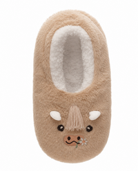 Womens Sherpa Lined Footie Slippers
