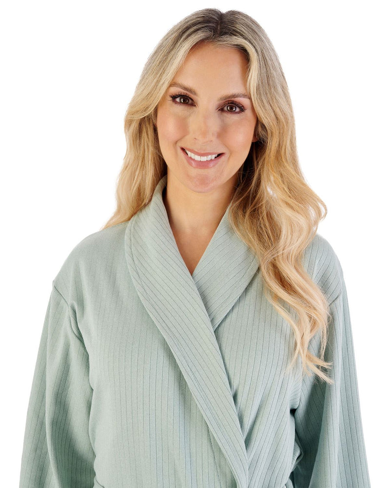 Slenderella Womens Rib Pattern 42" Shawl Collar Wrap