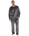 Cargo Bay Mens Polished Fleece Plain Pyjama Set