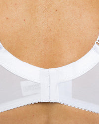 Gemm Womens Embroidered Bra - White