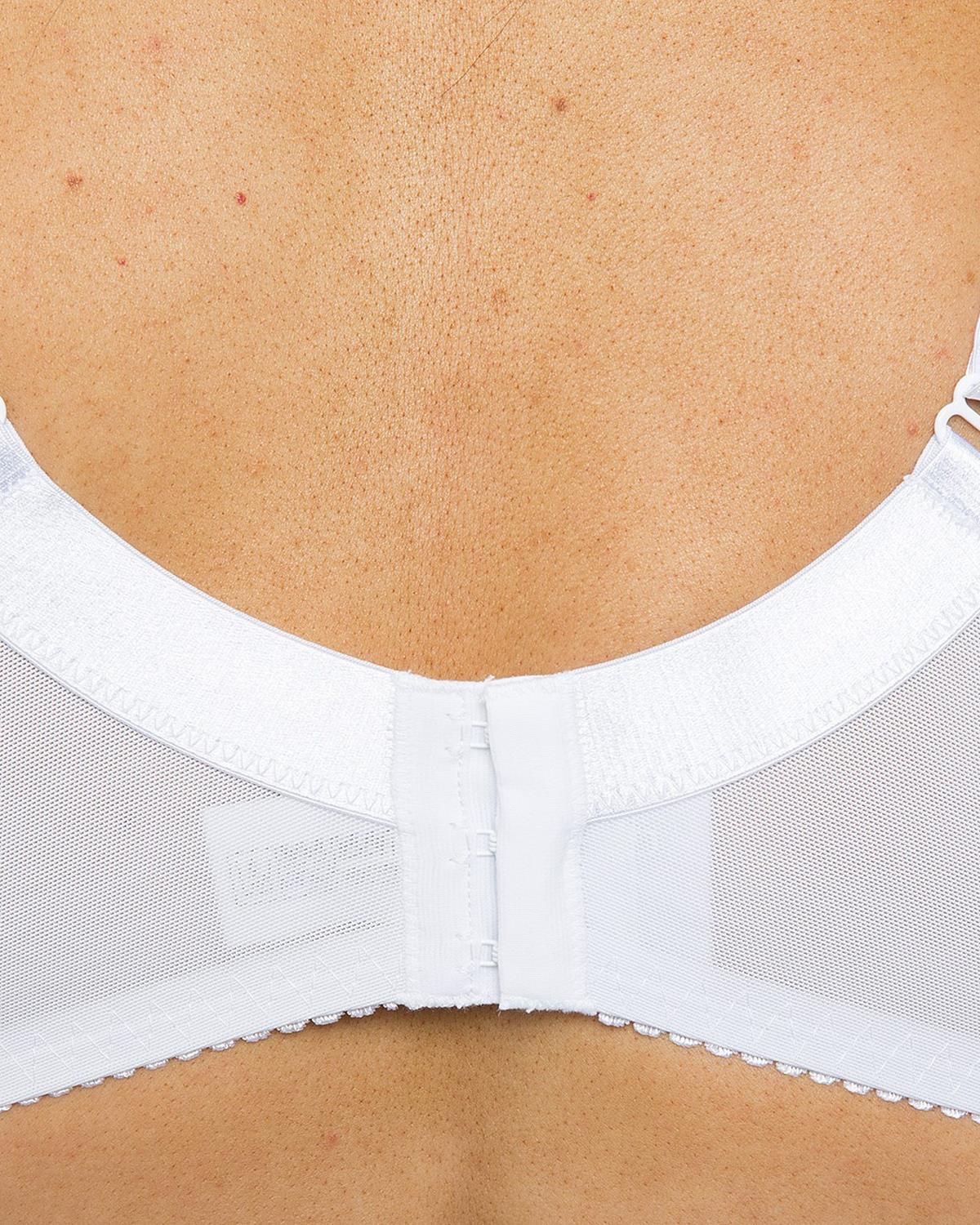 Gemm Womens Embroidered Bra - White