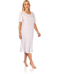 La Marquise Womens 'Vintage Blossoms' Short Sleeve Nightie