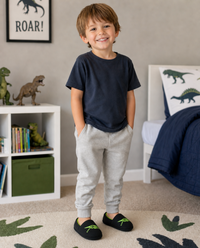 SlumberzzZ Boys Glow in the Dark Dinosaur Slippers
