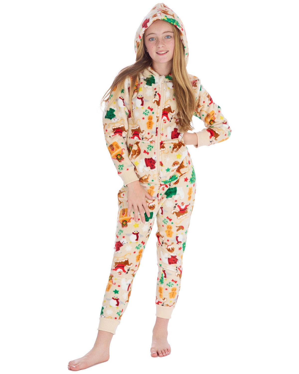 Huggable Matching Family Fleece Christmas Onesies