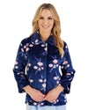 Slenderella Womens Floral Button Bed Jacket