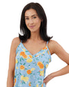 Indigo Sky Womens Lemon Fruit Cropped Pyjamas