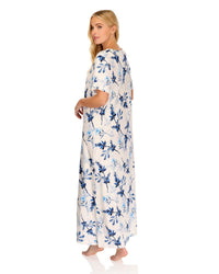 La Marquise Womens 'Berry & Blue' 43" & 50" Short Sleeve Nightie