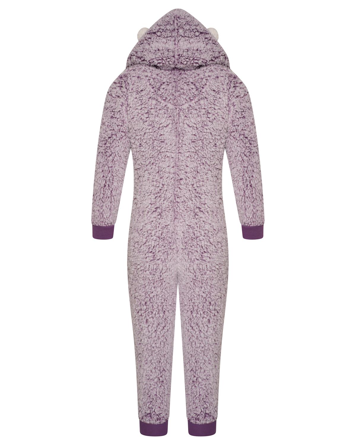 Girls Purple Hedgehog Onesie