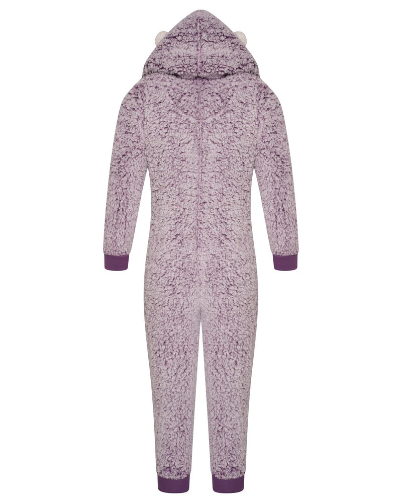 Girls Purple Hedgehog Onesie