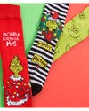 6 Pairs Grinch Christmas Socks