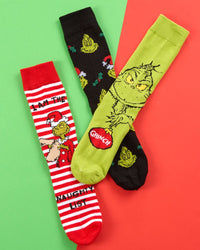 6 Pairs Grinch Christmas Socks