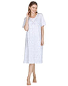 La Marquise Womens 'Rose Print' Short Sleeve Nightie