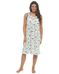 Slumber Hut Womens Sleeveless Floral Nightie