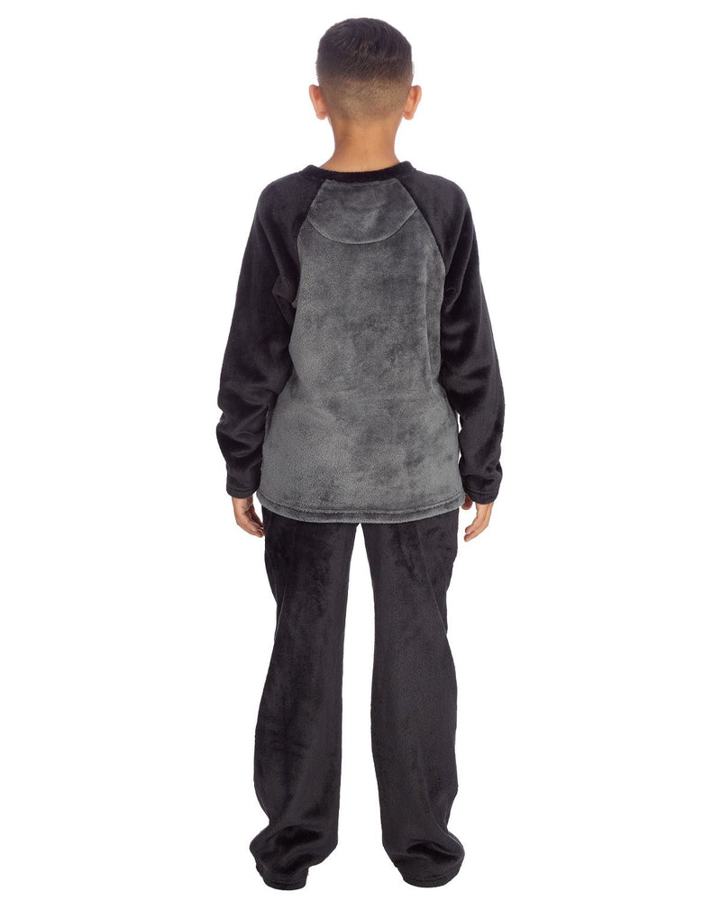 Cargo Bay Boys Polished Fleece Plain Pyjamas