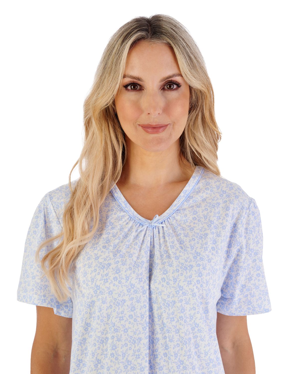 Slenderella Womens 38" Ditsy Floral Jersey Nightdress