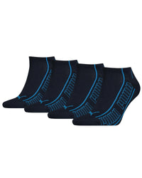 Puma 4 Pack Striped Sneaker Socks