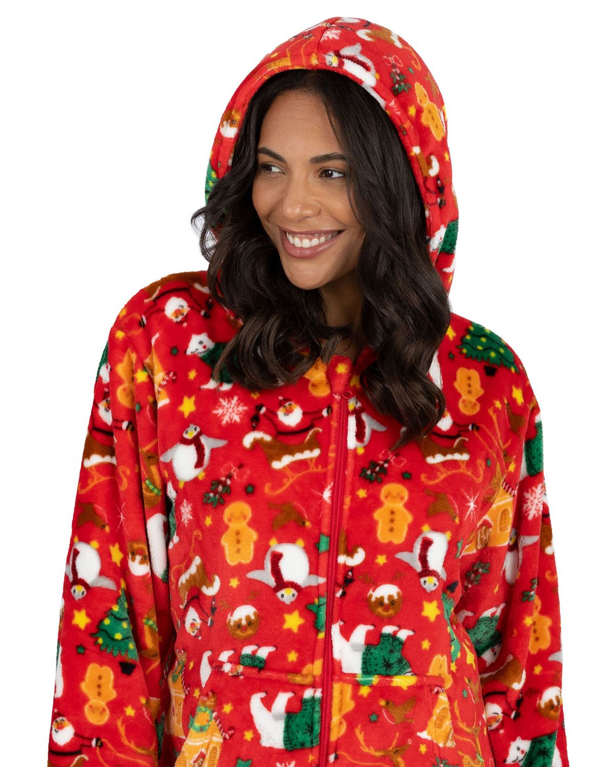 Huggable Adults Fleece Christmas Onesie