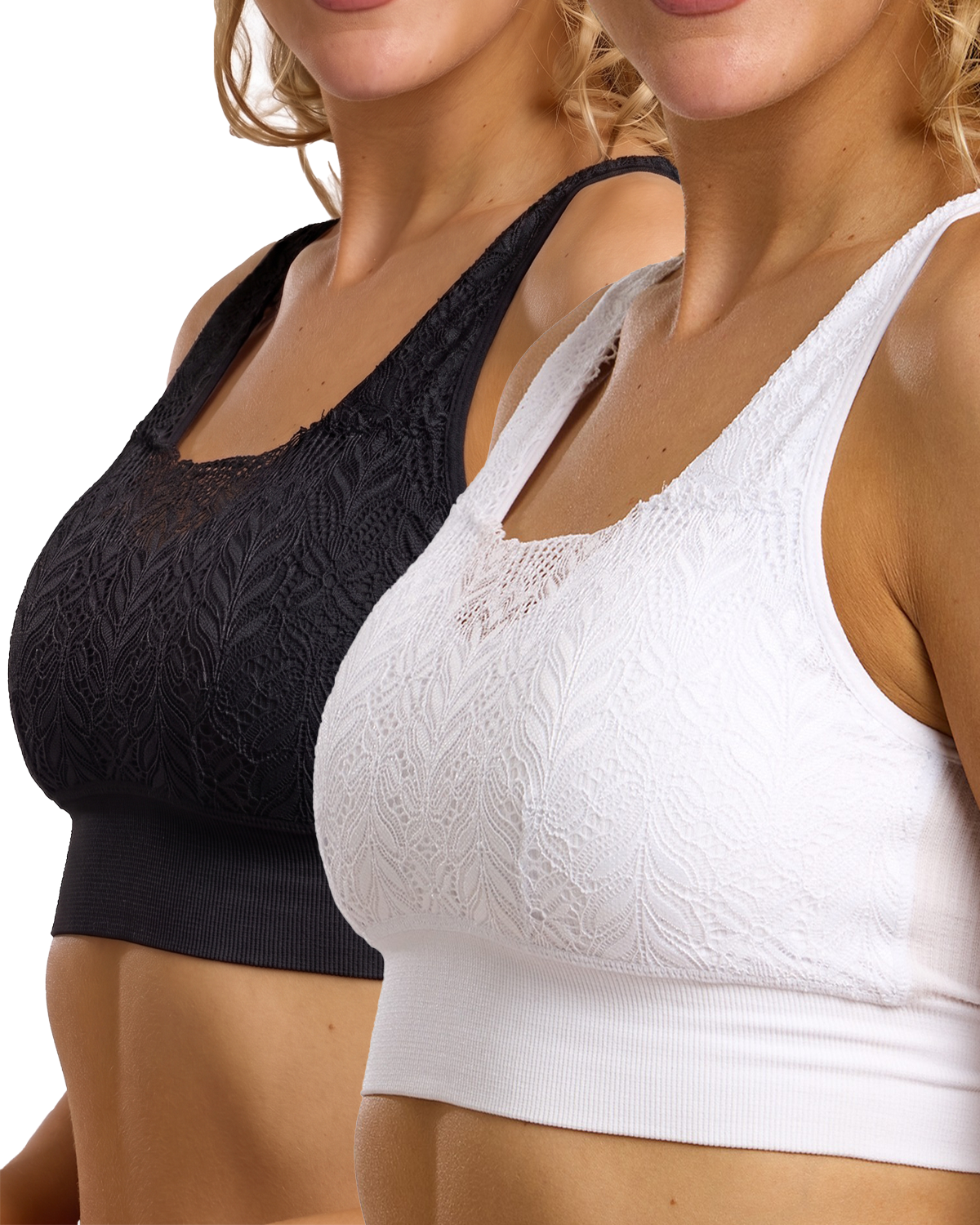 Marlon Womens 2 Pack Assorted Bralets