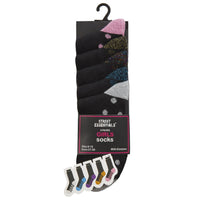 5 Pairs Girls Glitter Sole Socks