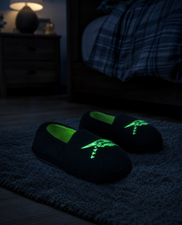 SlumberzzZ Boys Glow in the Dark Dinosaur Slippers