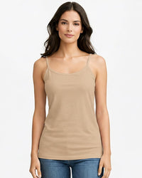 Anucci Womens 3 Pack Cotton Rich Vest Tops