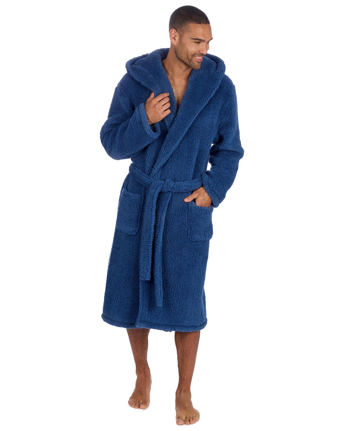 Cargo Bay Mens Borg Fleece Dressing Gown