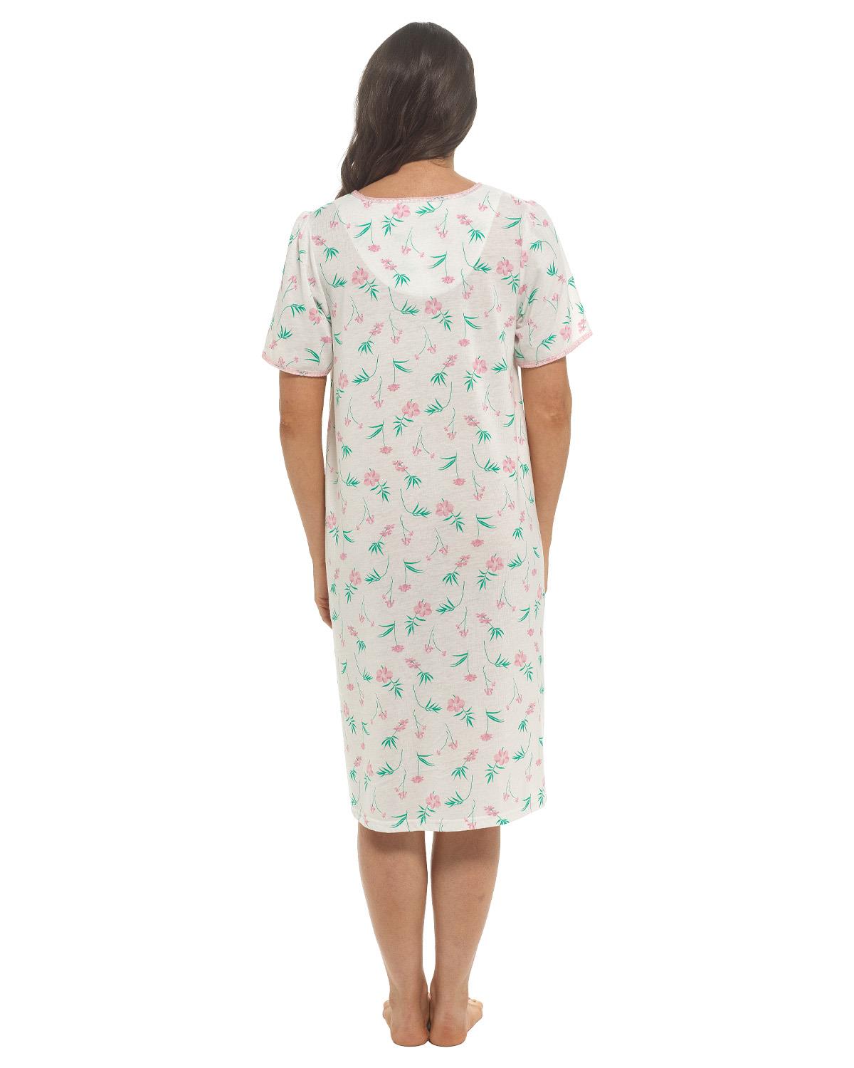 Slumber Hut Womens Short Sleeve Floral Nightie