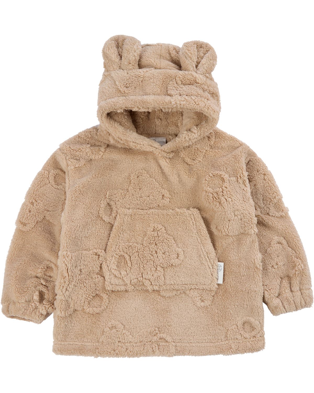 Huggable Kids Teddy Plush Fleece Hoodie