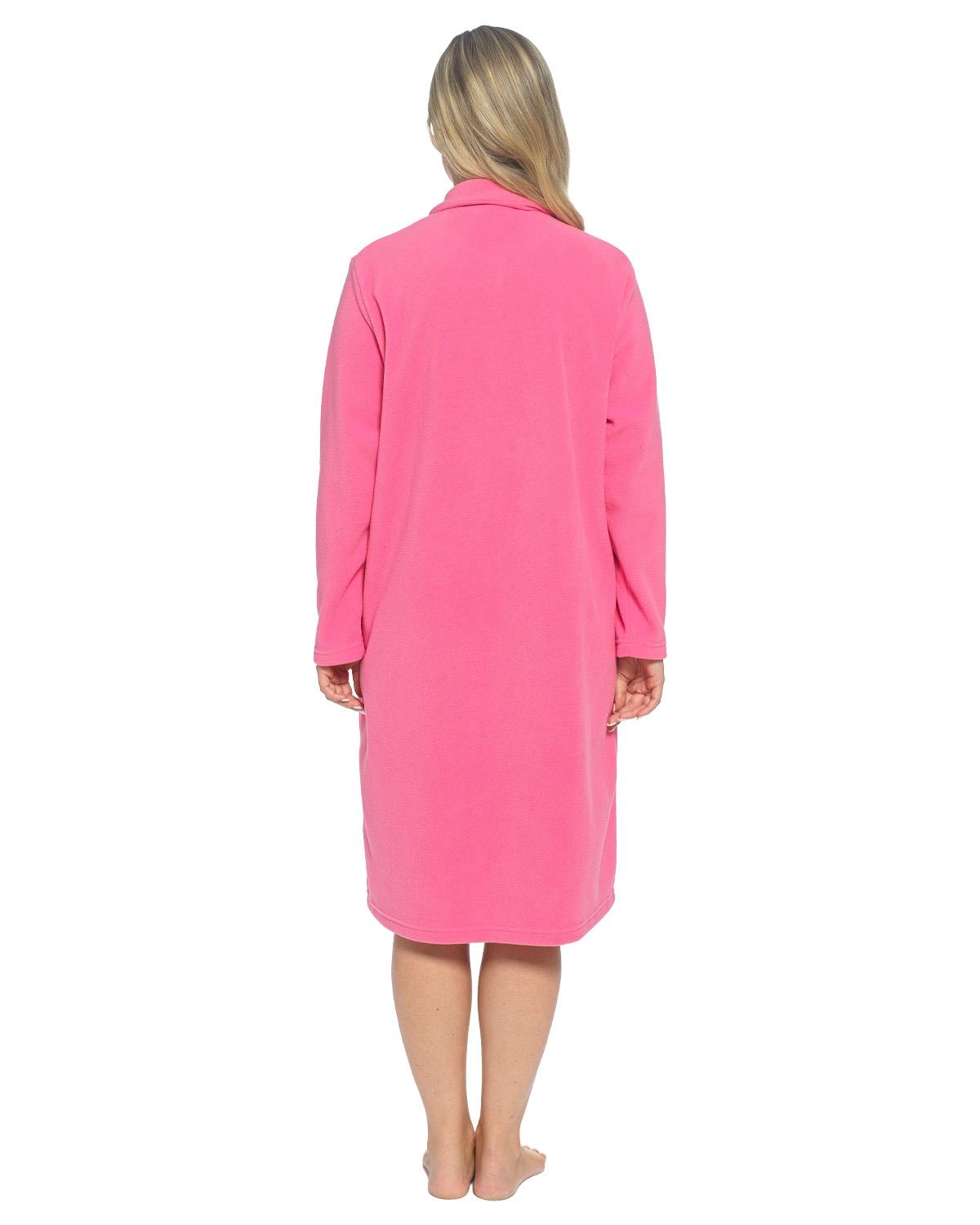 Slumber Hut Womens Zip Fleece Dressing Gown