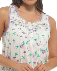 Slumber Hut Womens Sleeveless Floral Nightie
