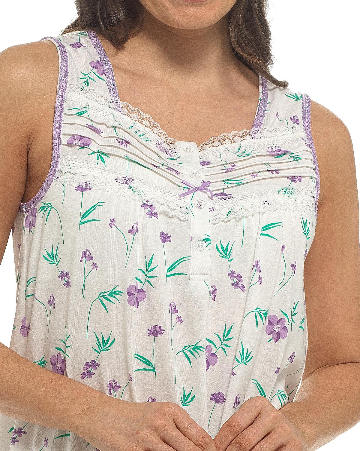 Slumber Hut Womens Sleeveless Floral Nightie