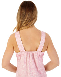 Slenderella Womens Leaf Print 44" Jersey Nightdress