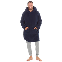 Huggable Mens Borg Fleece Oversized Hoodie