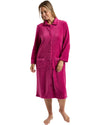 Marlon Womens Coral Fleece Button Robe