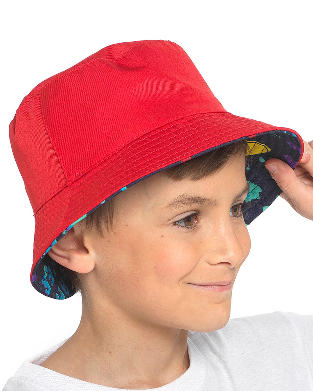 Kids Reversible Printed Bucket Hat