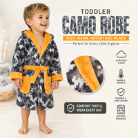 Boys Pixel Camo Dressing Gown