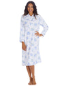 Countess Christie Womens Long Sleeve Floral Cotton Nightie